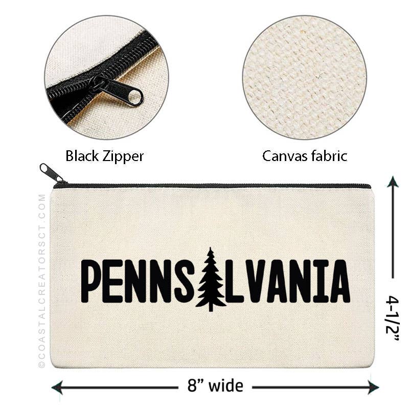 Pennsylvania Multi-Purpose Canvas Travel Pouch