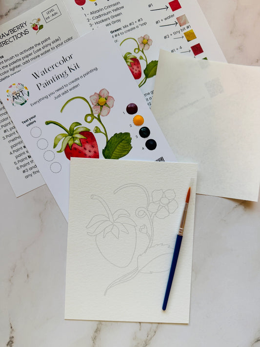 Strawberry Watercolor Kit