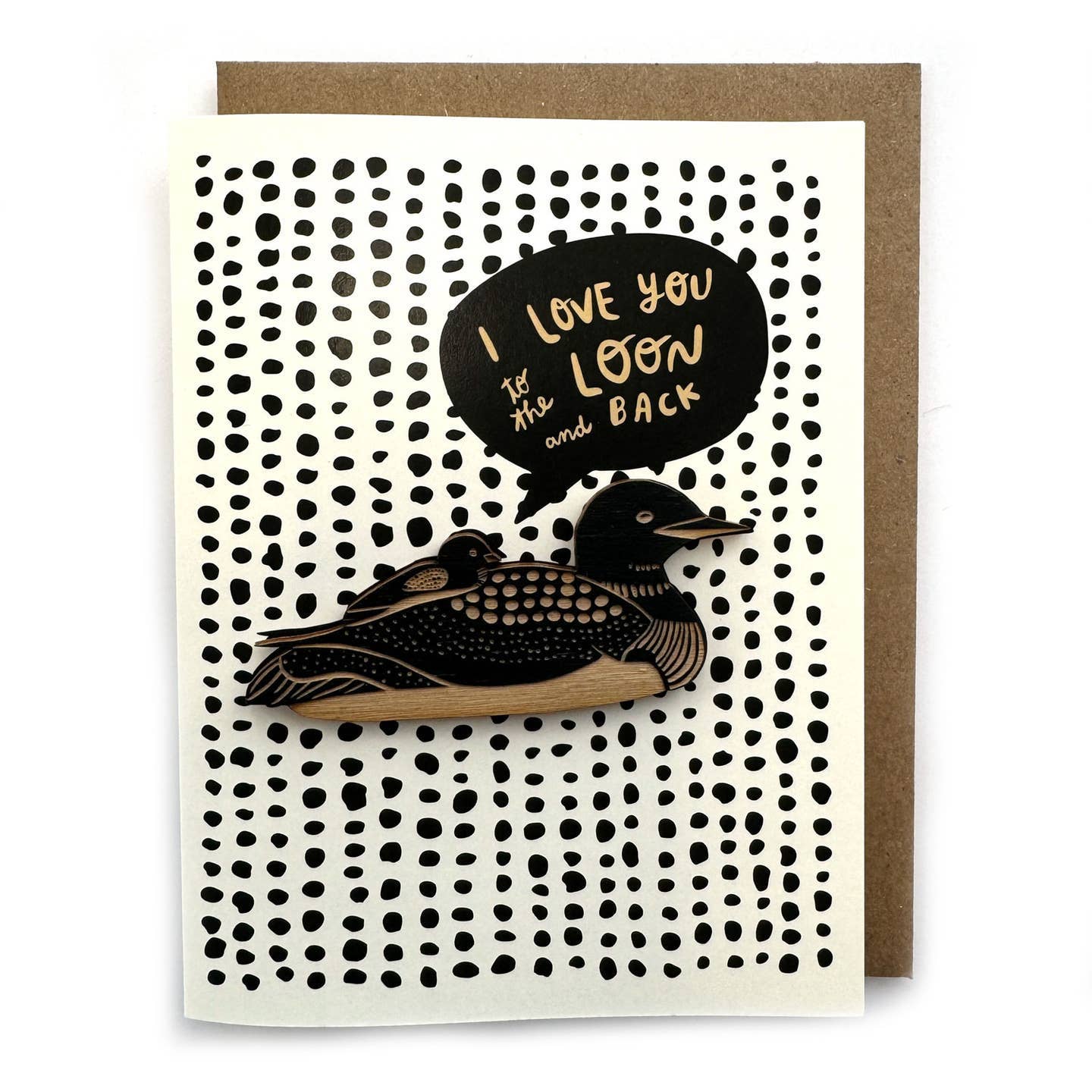 I Love You to the Loon and Back Magnet w/Card