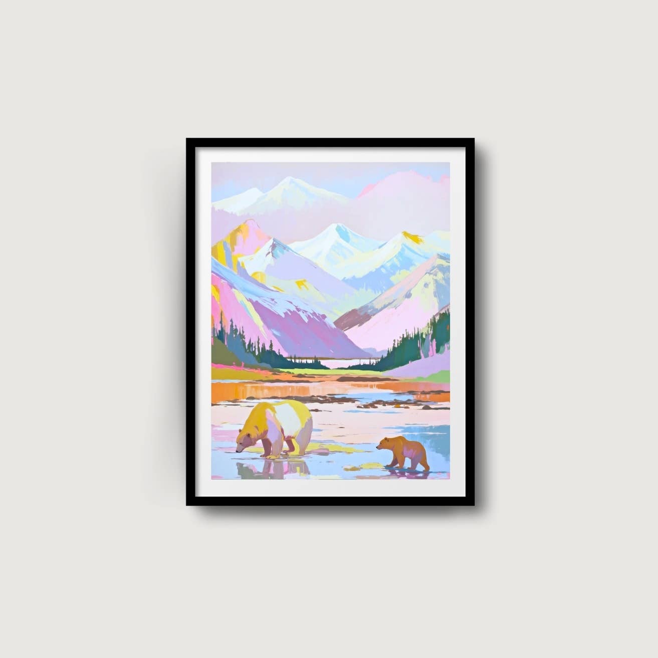 Katmai National Park Print | Alaska Travel Poster
