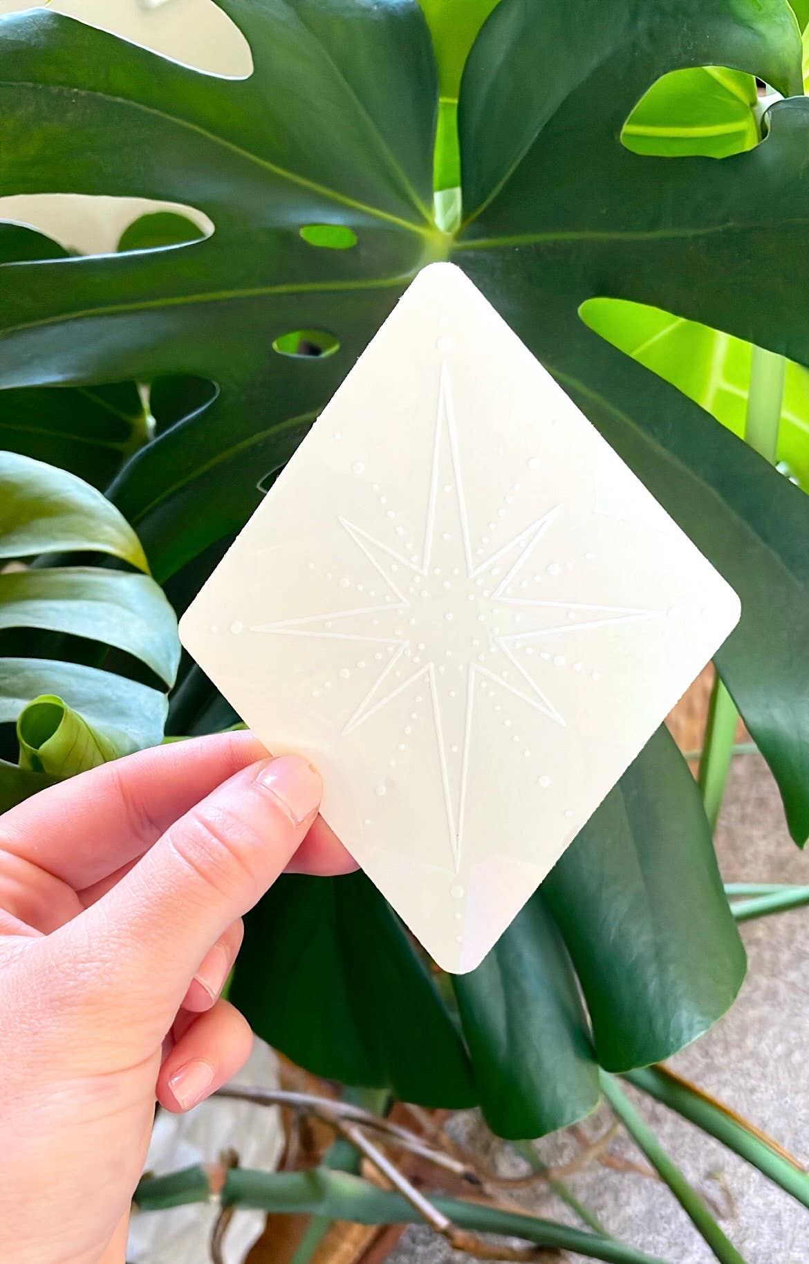Suncatcher | White Star Window Sticker | Rainbow Maker Decal