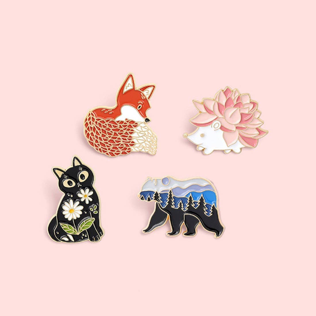 Woodland Creatures Enamel Pin