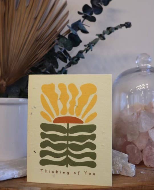 Sunflower Plantable Card | Thinking of You Card | Eco Card