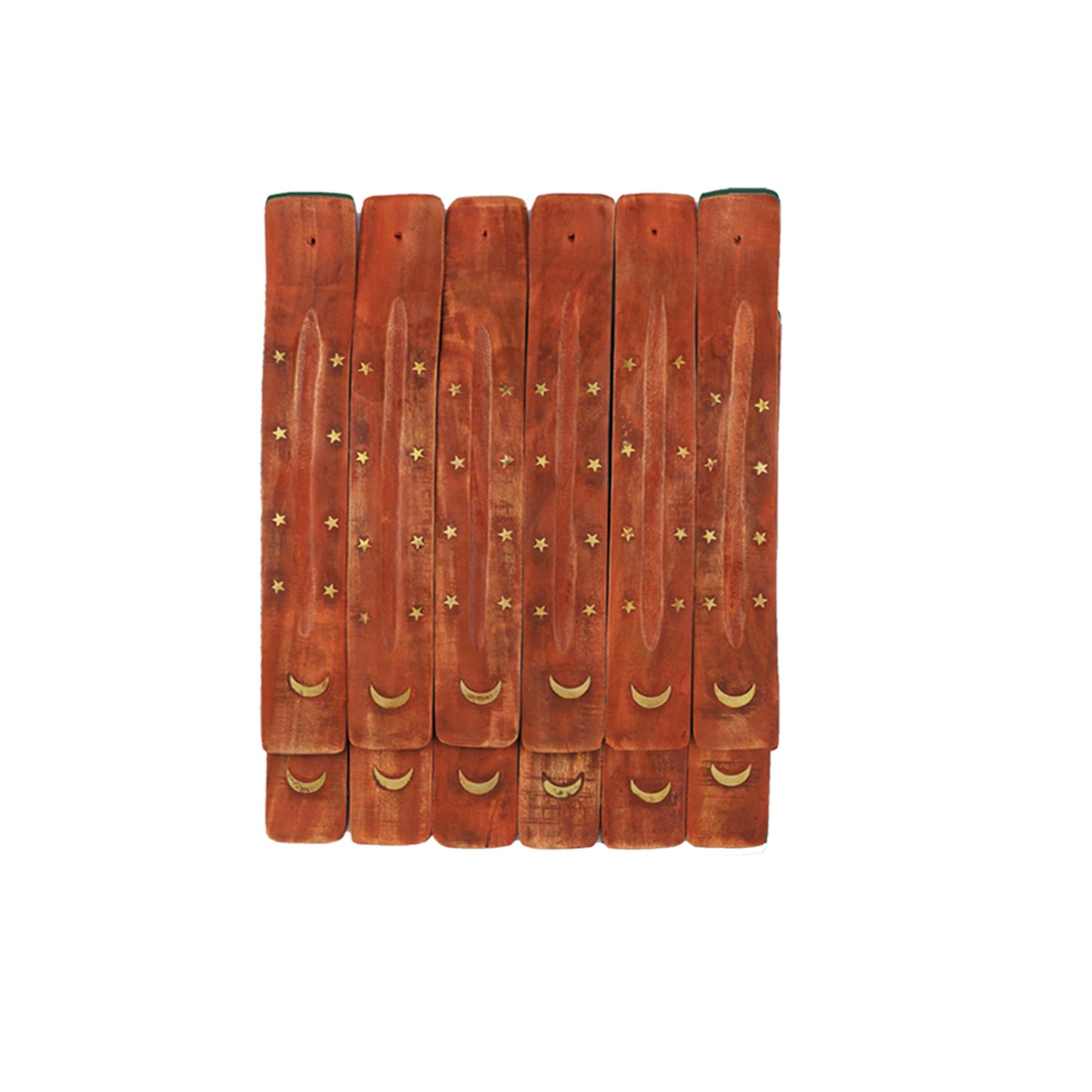 Wooden Incense Ash Catcher w/ Moon
