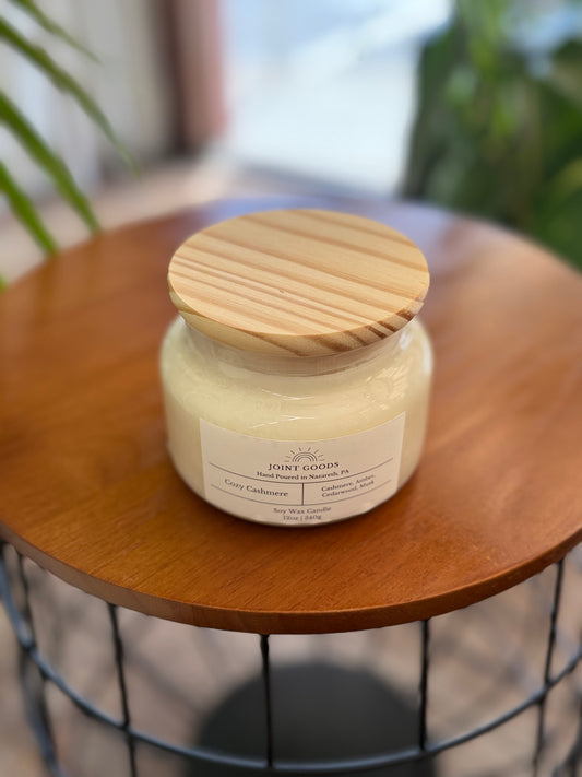 12oz Apothecary Soy Candle- Choose Your Lid Style!