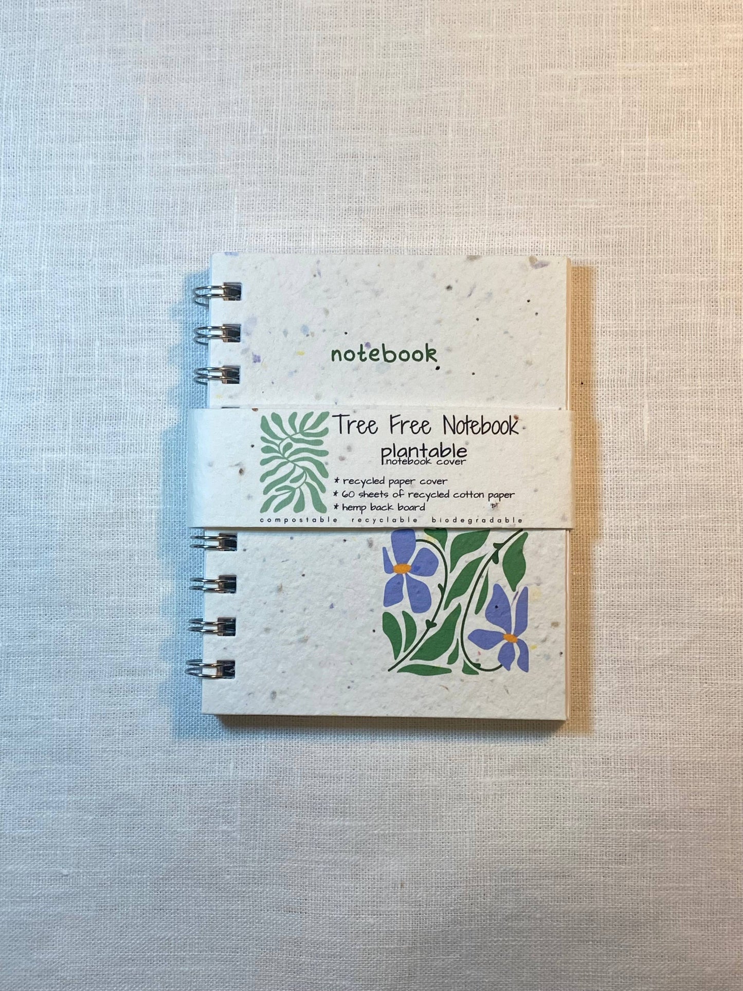 Plantable Notebook | Wildflower Seeds | Blue Flower Notebook