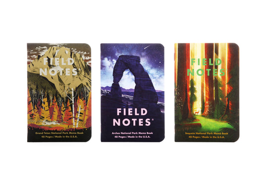 Field Notes - Grand Teton, Arches, Sequoia