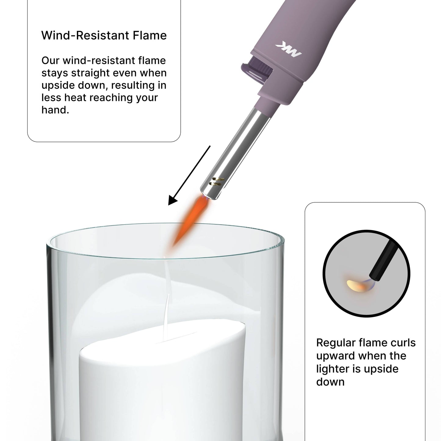 Pastel Windproof Flame Lighter