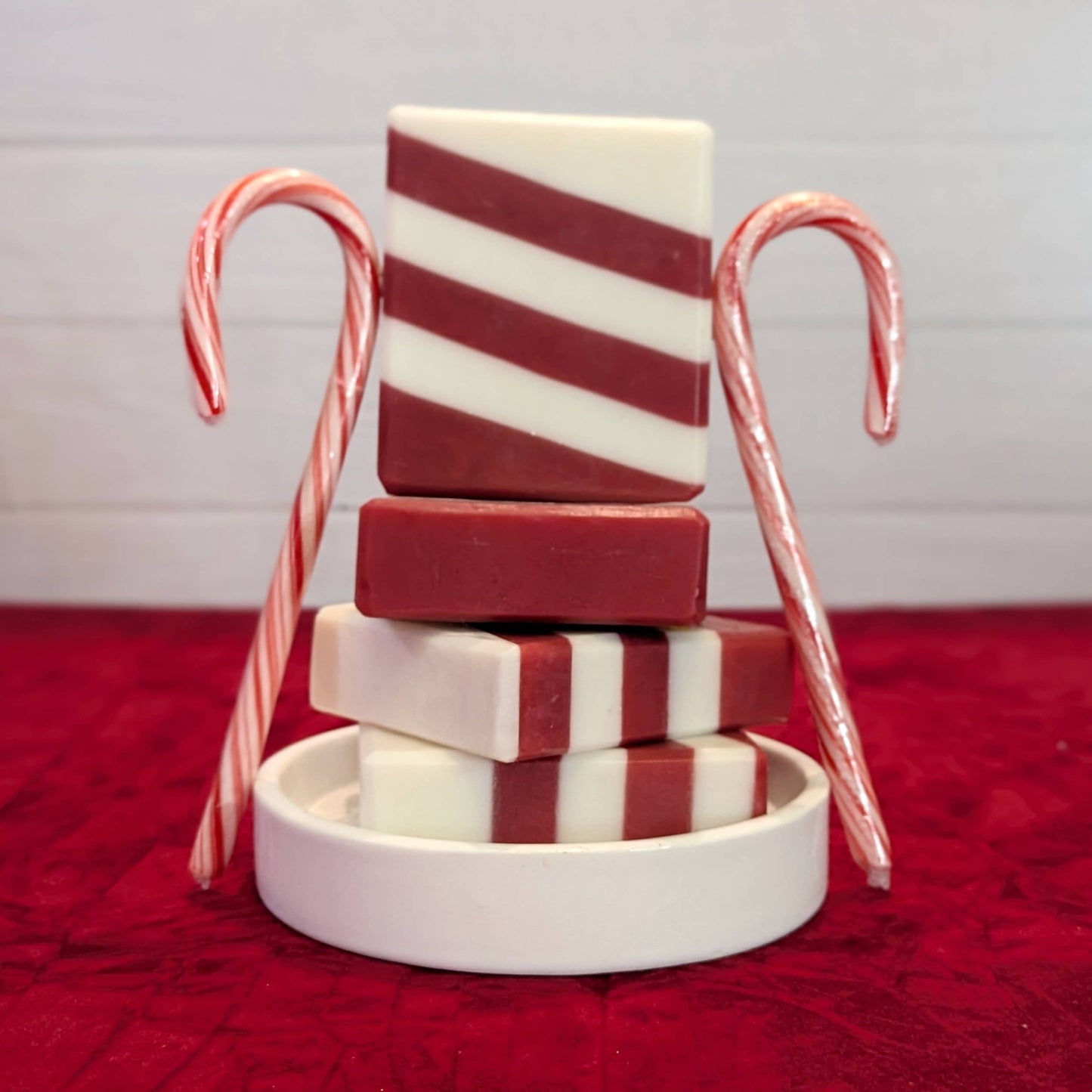 Candy Cane - Red & White Holiday Soap