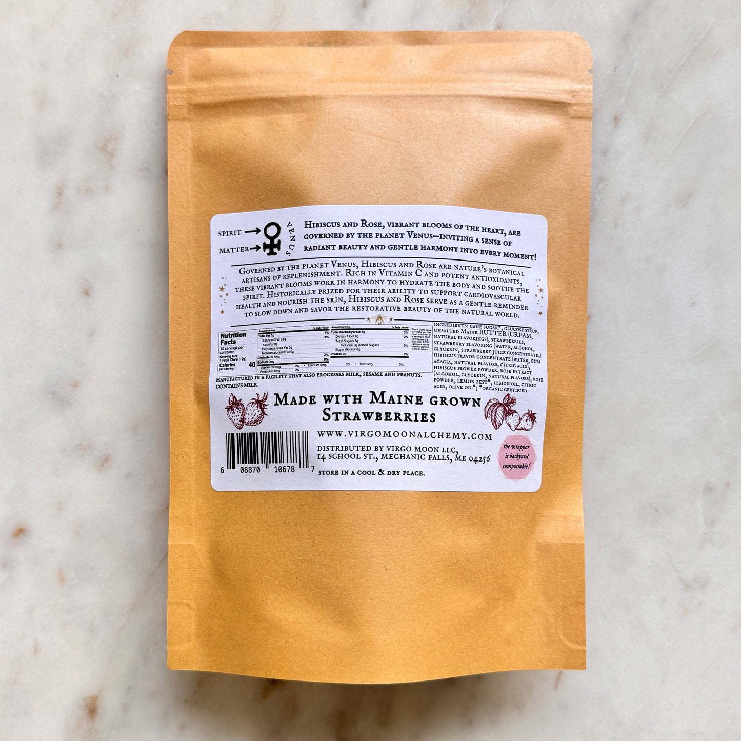 Strawberry Hibiscus Rose Fruit Chews