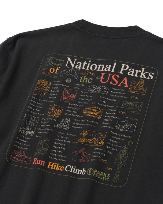 National Parks Outline Checklist Tee