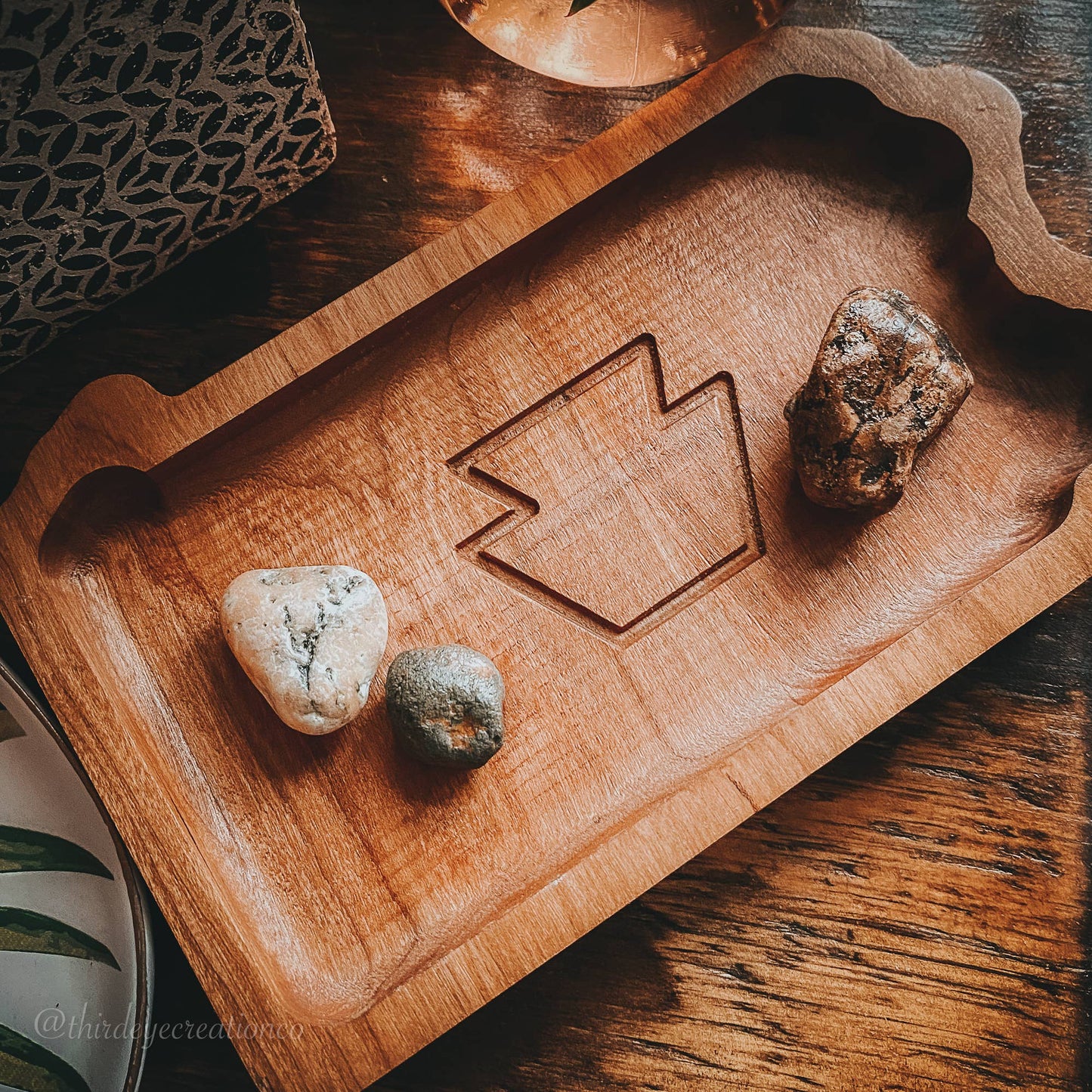 Hardwood Pennsylvania State Tray
