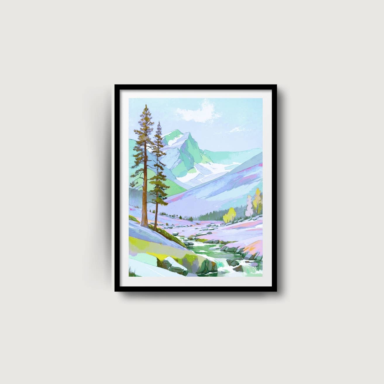 Rocky Mountain National Park Print | Colorado Travel Poster