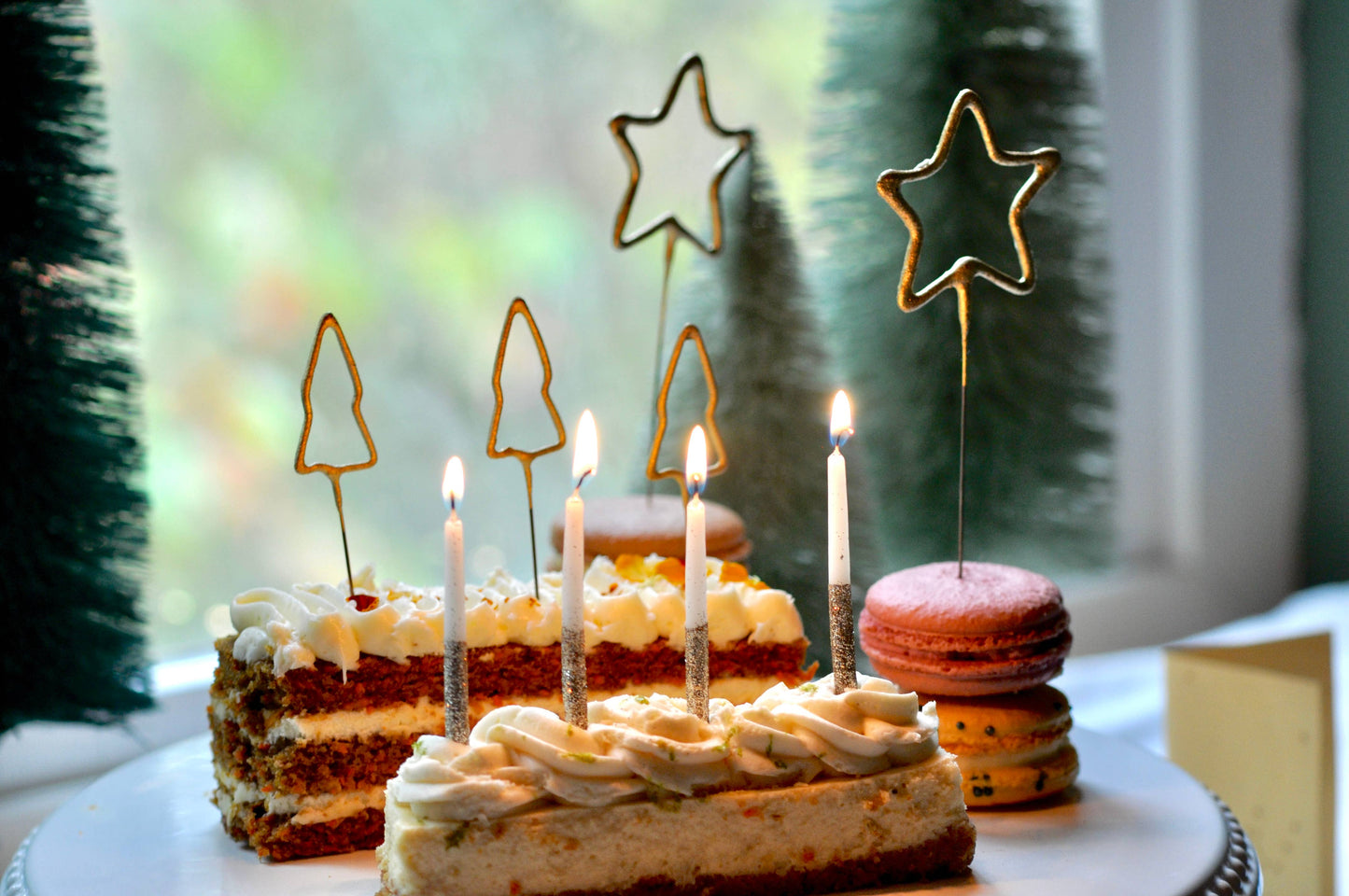 Glitter Wish 6" Beeswax Candles - Gold - Set of 6