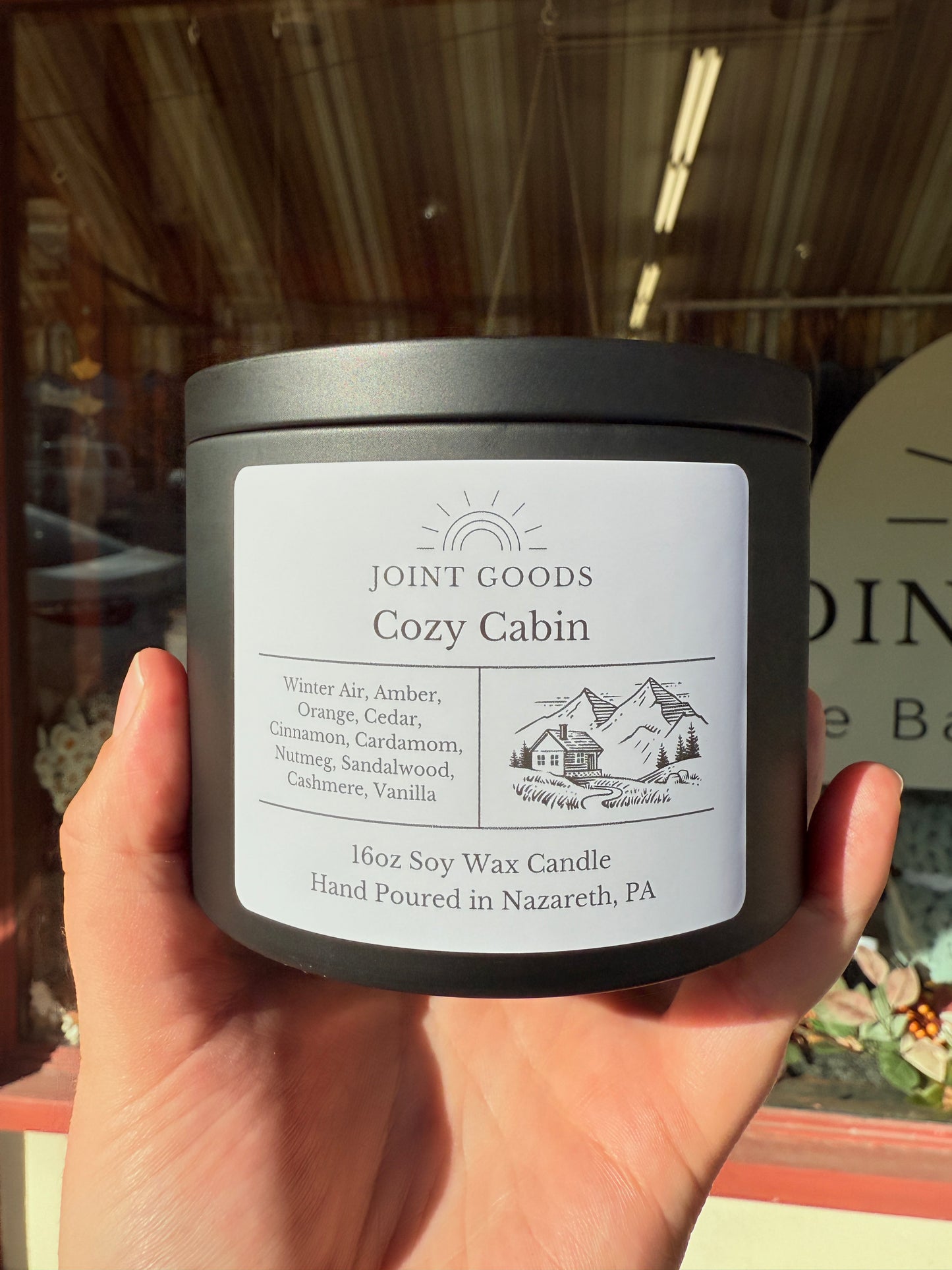 16oz Soy Candle - Black Tin