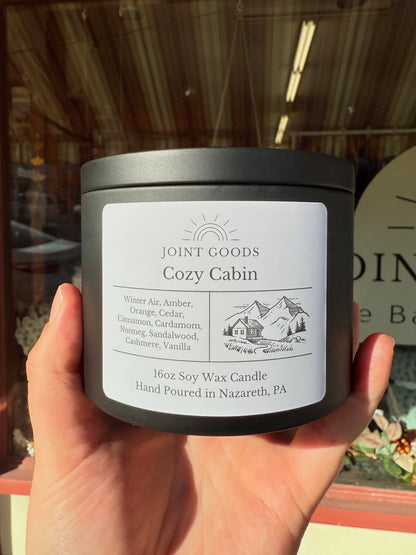 16oz Soy Candle - Black Tin