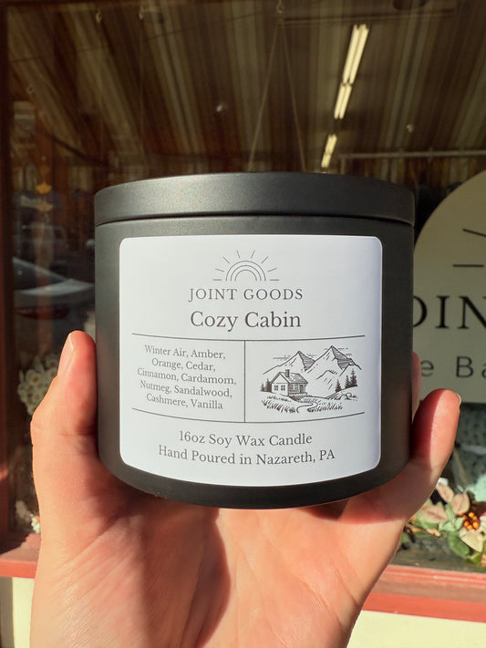 16oz Soy Candle - Black Tin