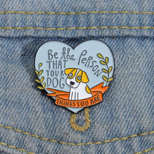 Load image into Gallery viewer, Dog Lover’s Heart Enamel Pin
