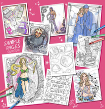 Load image into Gallery viewer, Y2K 2000s Pop Music Coloring Book
