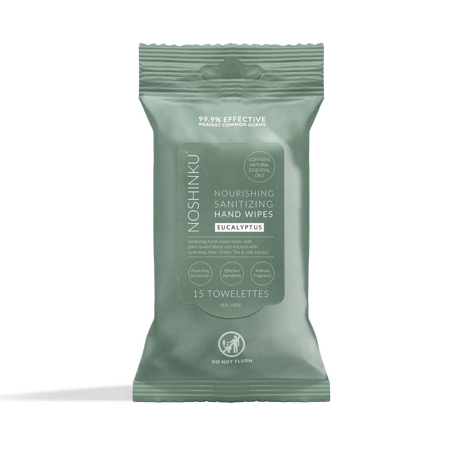 Eucalyptus Nourishing Hand Sanitizing Travel Wipes