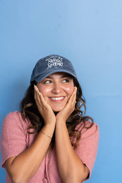 Spiritually I'm in Stars Hollow Embroidered Washed Dad Cap