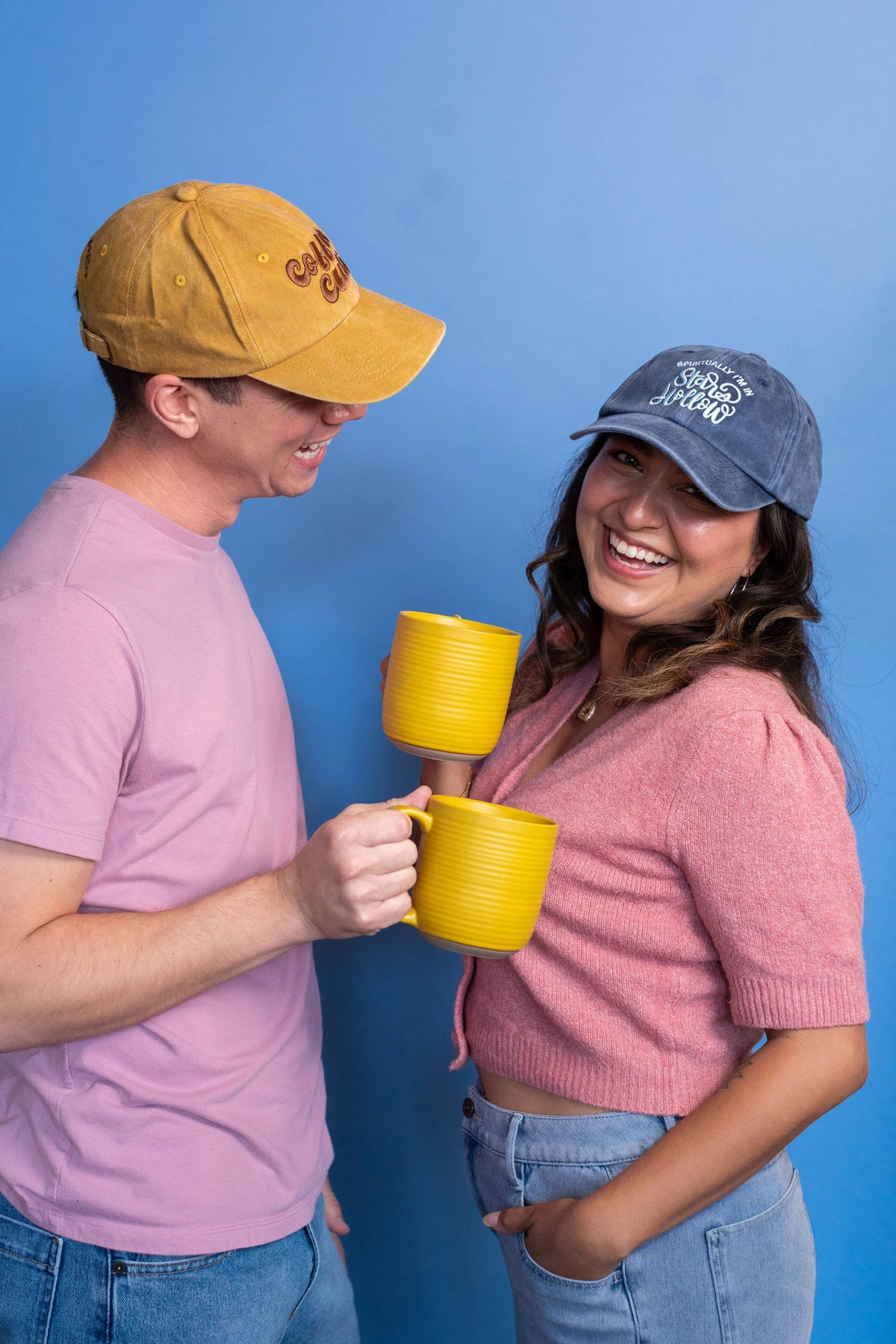 Spiritually I'm in Stars Hollow Embroidered Washed Dad Cap