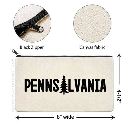 Pennsylvania Multi-Purpose Canvas Travel Pouch
