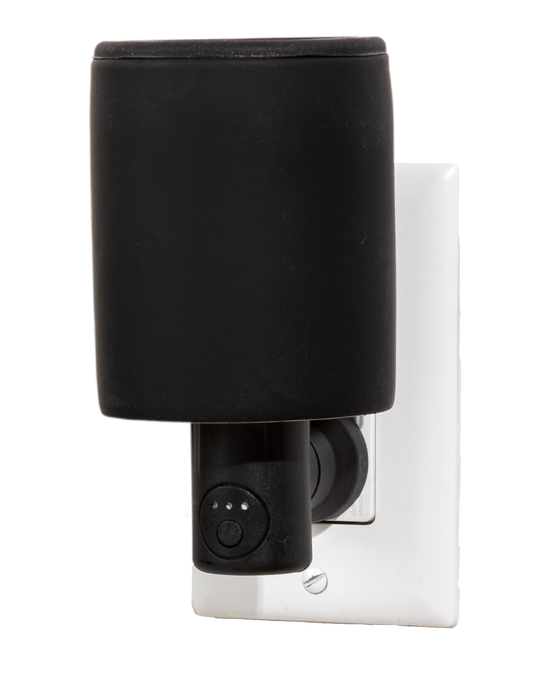 Black Outlet Wax Melt Warmer - Timer + "No-Scrape" Silicone Wax Melt Dish