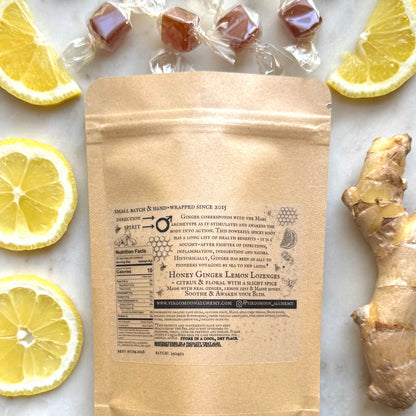 Honey Ginger & Lemon Lozenges - Bright & Soothing Warmth
