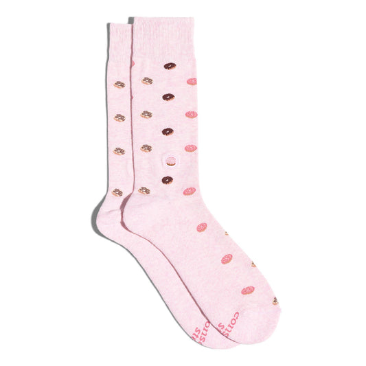 Socks that Provide Meals (Pink Donuts)
