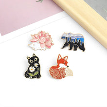 Load image into Gallery viewer, Woodland Creatures Enamel Pin
