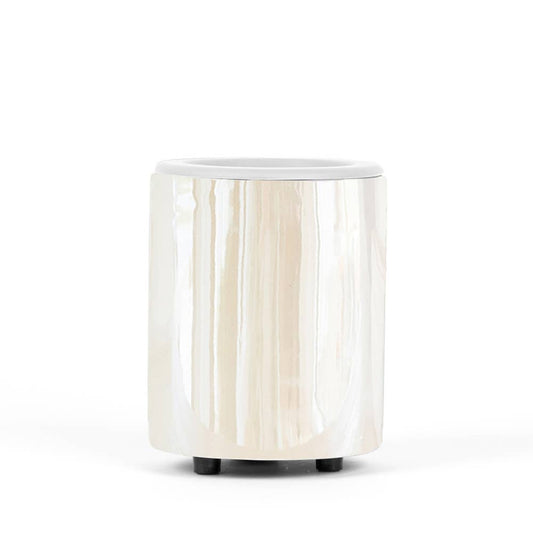 Iridescent Mini Wax Melt Warmer with Timer + "No-Scrape" Silicone Wax Melt Dish