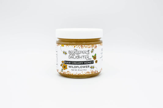16oz Raw Creamy Wildflower Honey