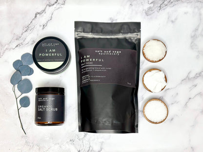 I AM Powerful - Eucalyptus + Peppermint - Whipped Organic Body Butter