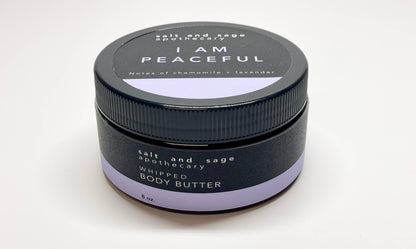 I AM Peaceful - Lavender + Chamomile - 8oz Whipped Organic Body Butter