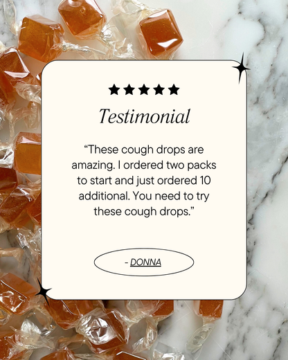 Honey Ginger & Lemon Lozenges - Bright & Soothing Warmth