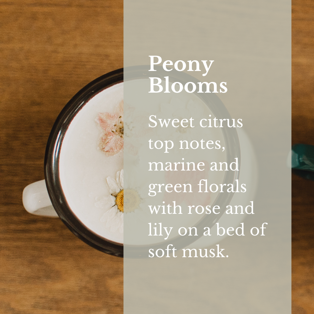 Peony Blooms Soy Candles