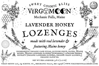 Lavender Honey Lozenges with Hand-Harvested Flowers