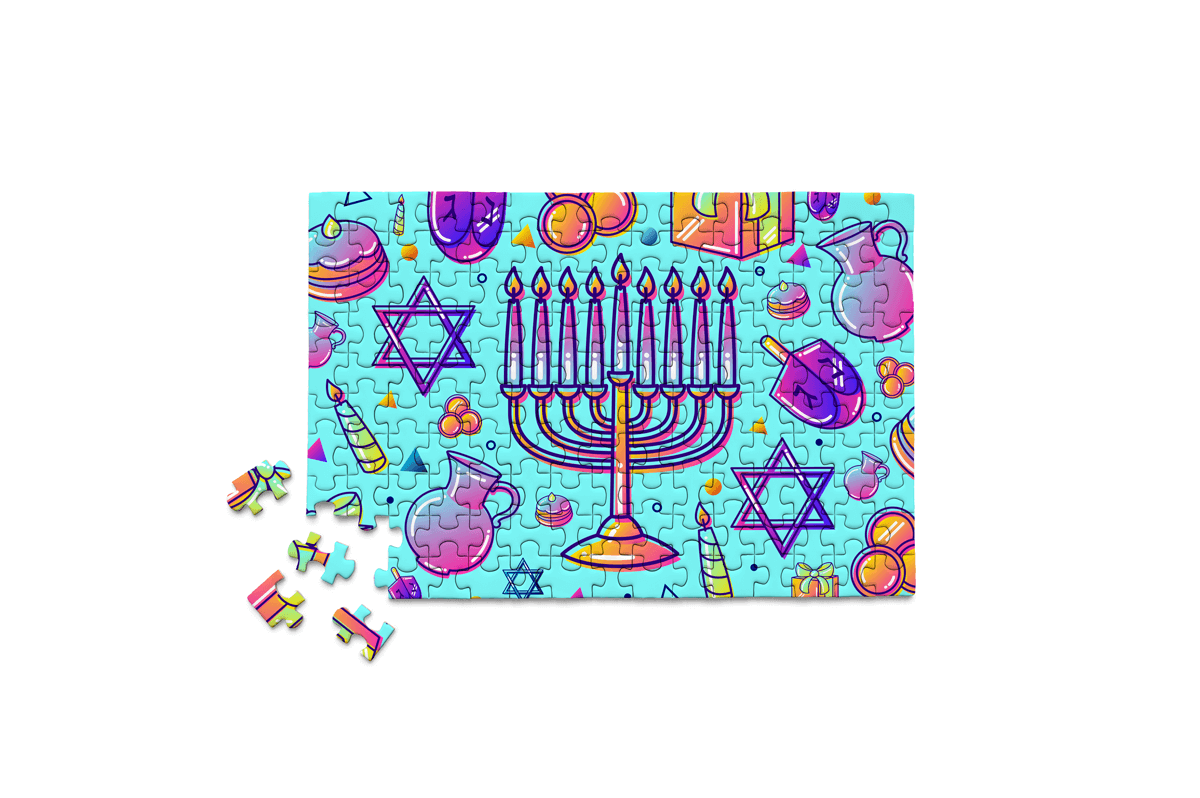 Holidays - Hanukkah - Festival of Lights menorah puzzle