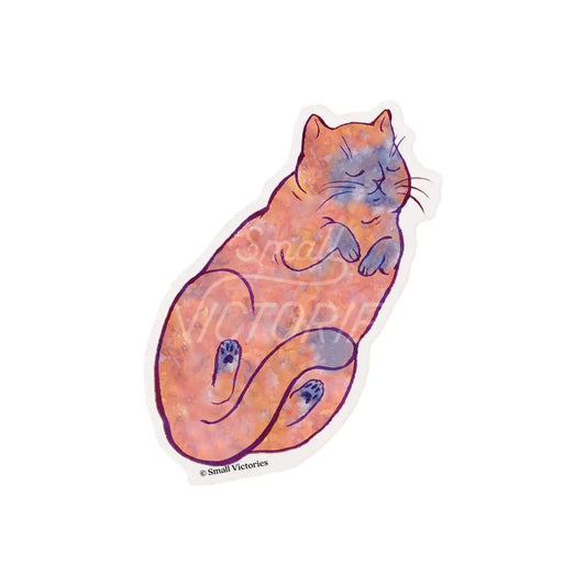 Eco-Sticker: Cozy Cat