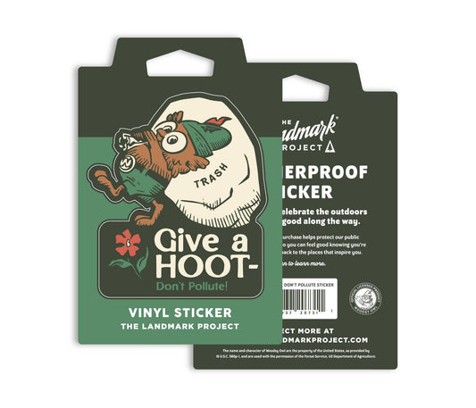 Give A Hoot, Don't Pollute Sticker