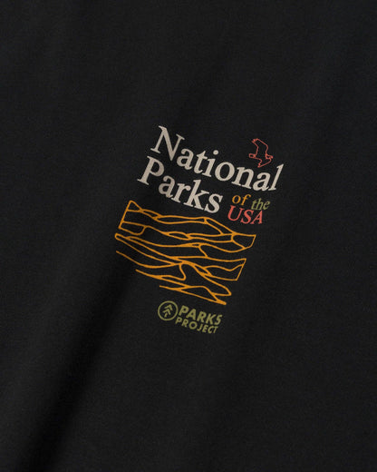 National Parks Outline Checklist Tee