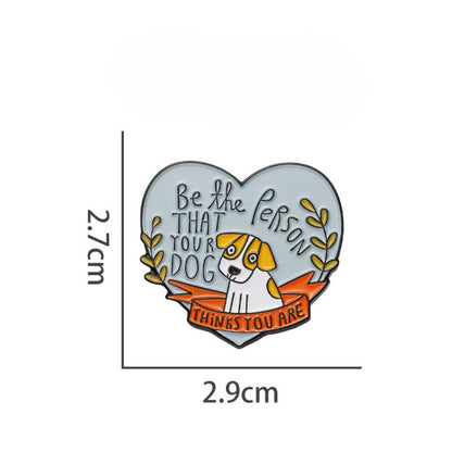 Dog Lover’s Heart Enamel Pin