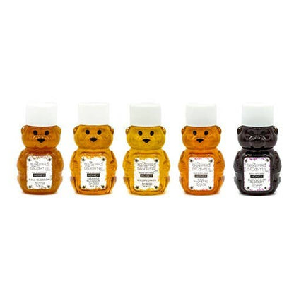 Mini Honey Bear - Raw Wildflower Honey