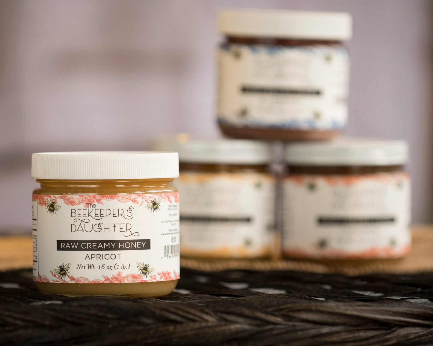 16oz Raw Creamy Wildflower Honey