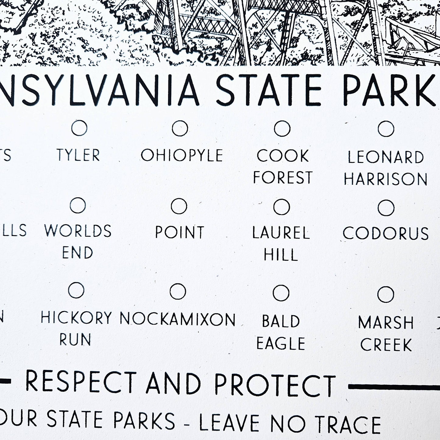 Pennsylvania State Parks - Hand-pulled Screen Print