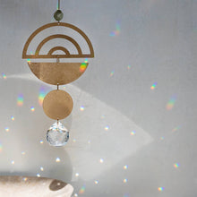 Load image into Gallery viewer, Suncatcher- Moon Phase/Moonstone

