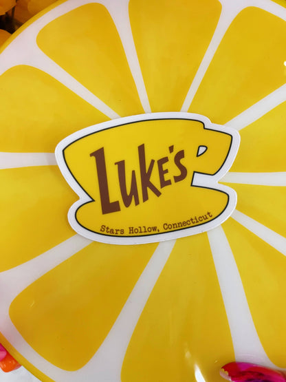 Luke’s Diner Gilmore Girls Waterproof Clear Sticker