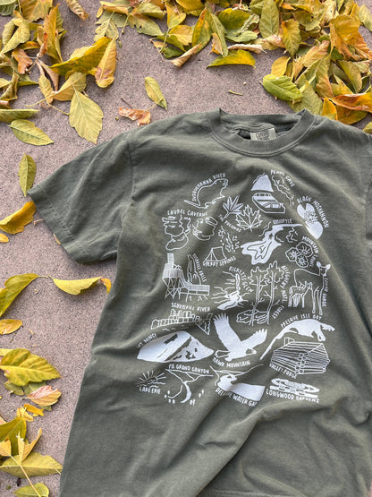Pennsylvania Nature Souvenir T-Shirt Comfort Colors