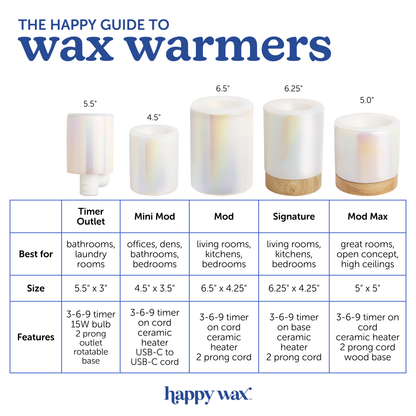 Signature Wax Warmer for Scented Wax Melts: Bone